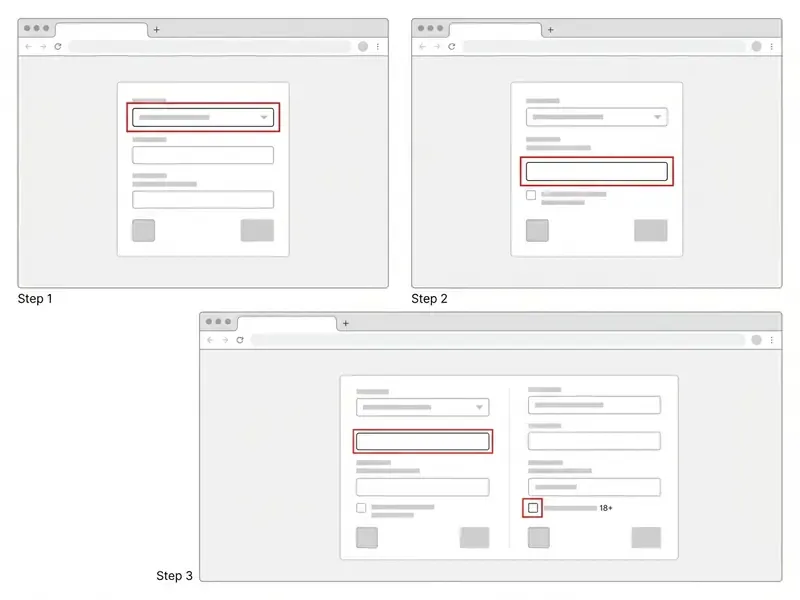 malina casino registration step formular